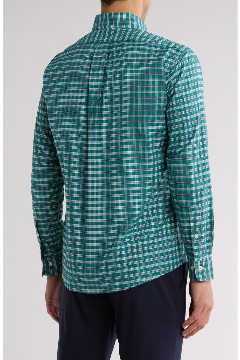 Regular Fit Oxford Shirt, Alternate, color, GREEN CHECK
