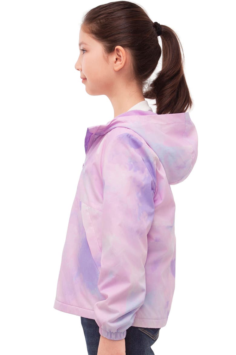 Kids' Lightweight Fleece-Lined Windbreaker, Alternate, color, Purple