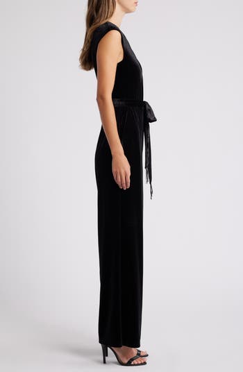 Tahari velvet jumpsuit online