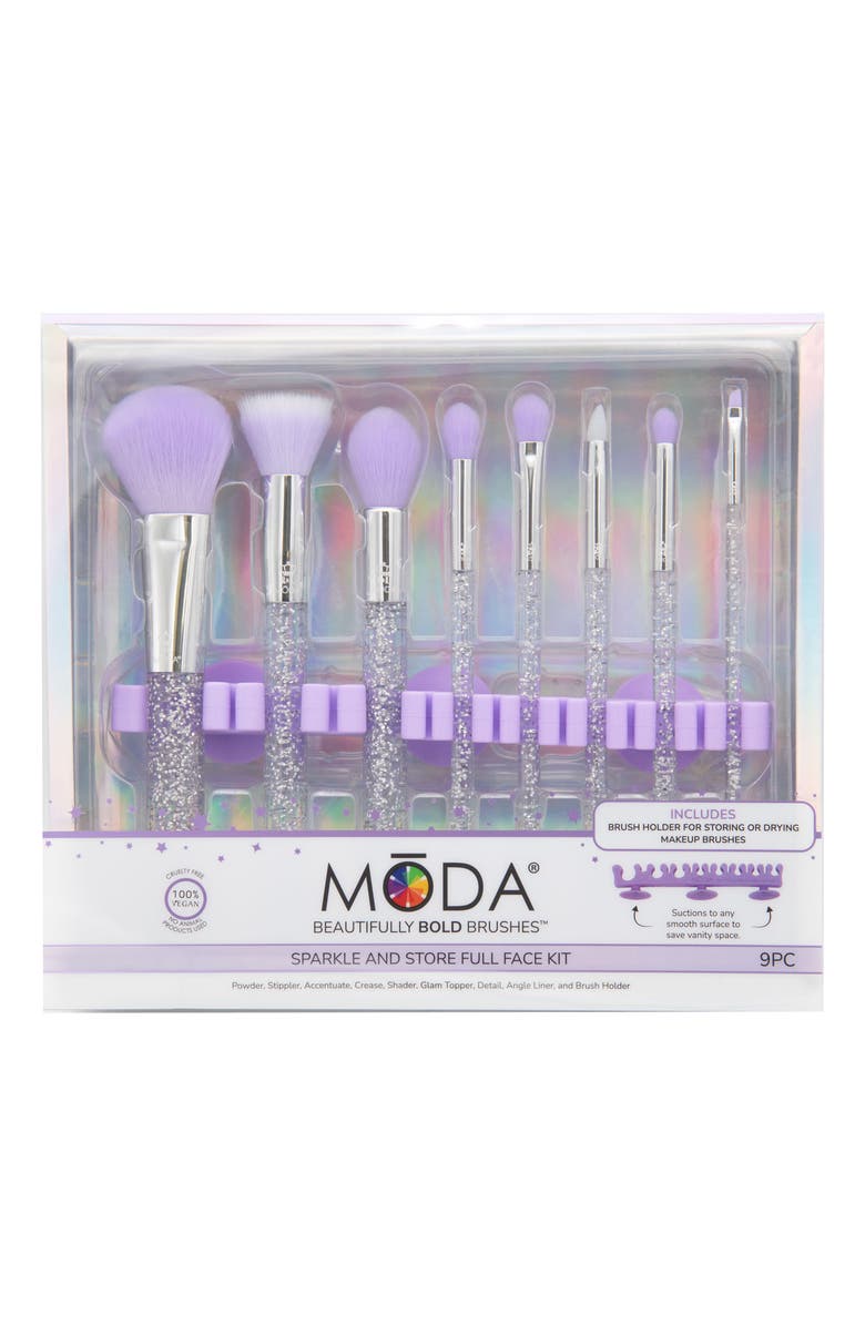 MODA Sparkle & Store 9-Piece Gift Set, Alternate, color, Purple