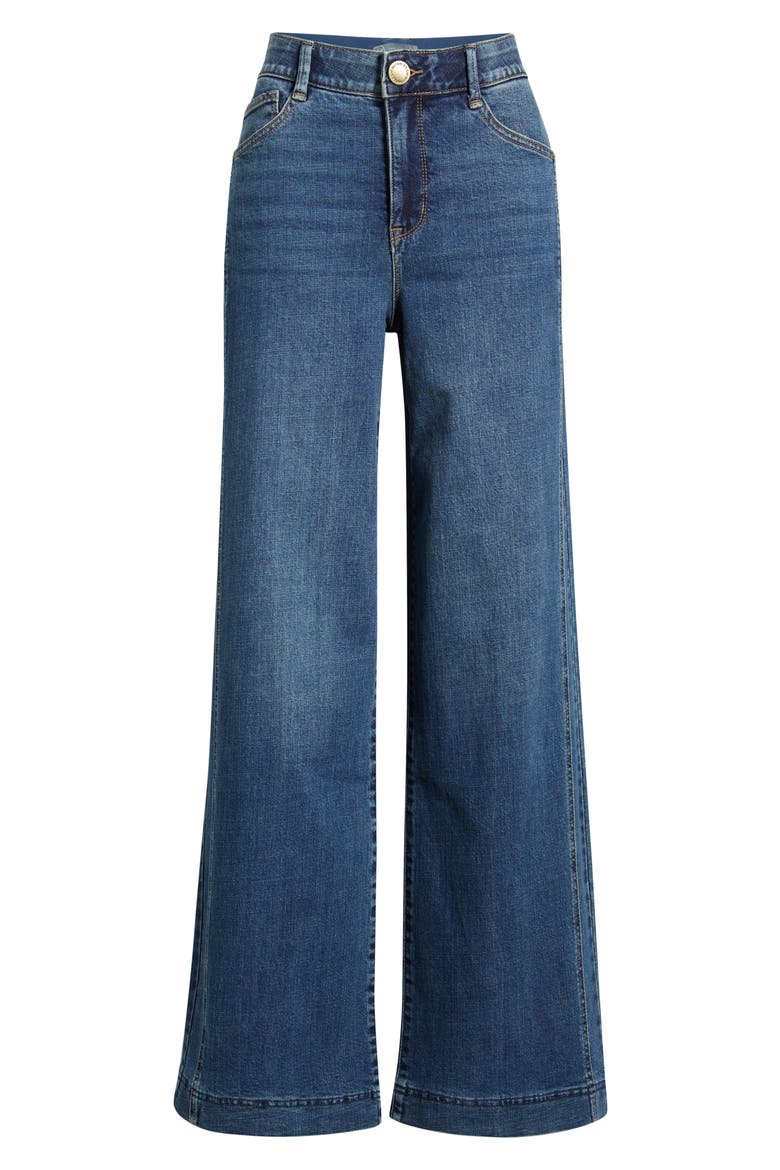 Gracie Skyrise Wide Leg Jeans, Alternate, color, MID BLUE