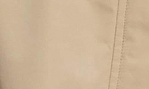 Noize Mid Length Rain Coat In Taupe