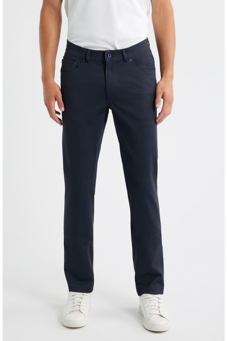 Chuck Hi Flex Modern Fit Five-Pocket Pants, Main, color, NAVY