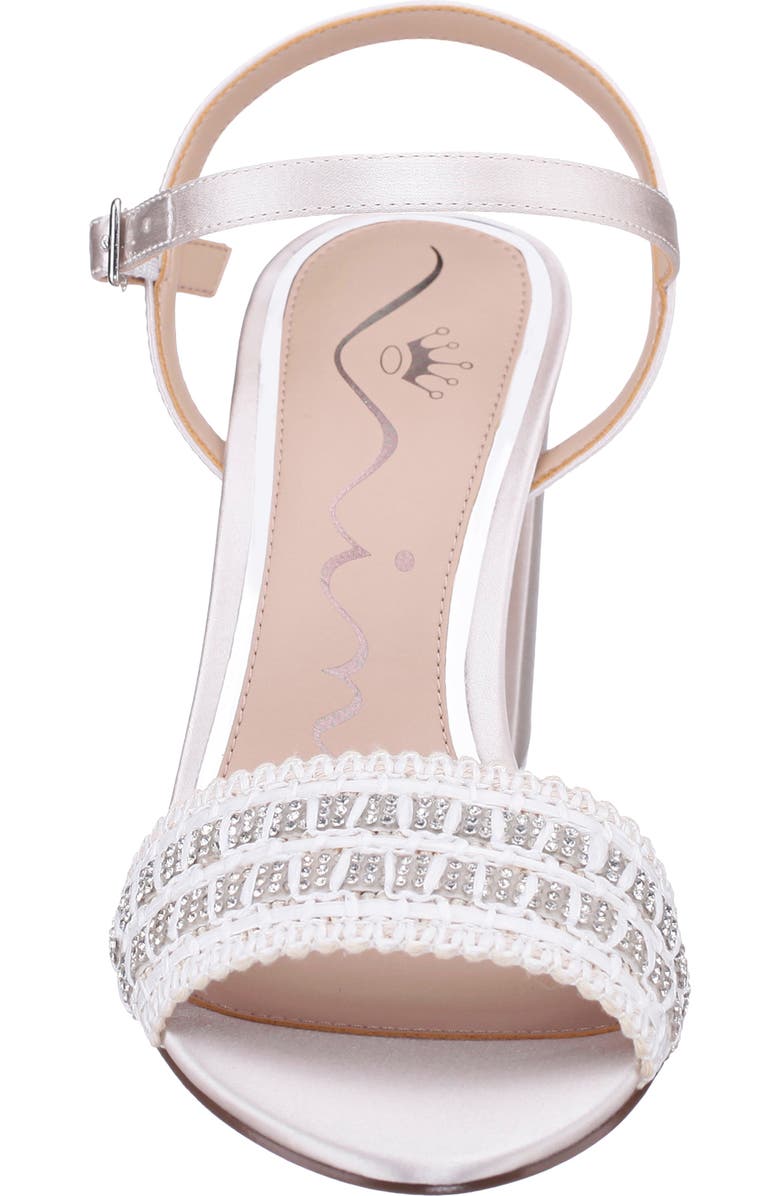 Nina Herma Ankle Strap Sandal, Alternate, color, Ivory