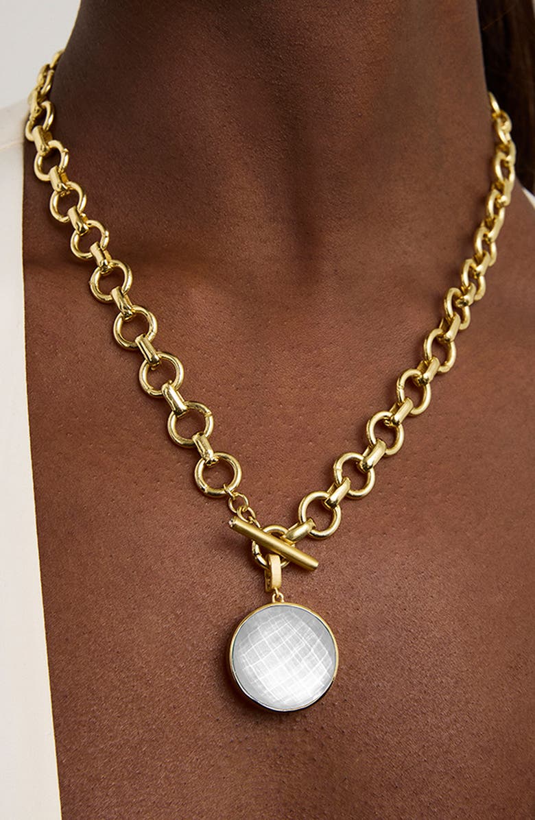 Dean Davidson Knockout Collar Necklace, Alternate, color, Iridescent Pearl/ Gold