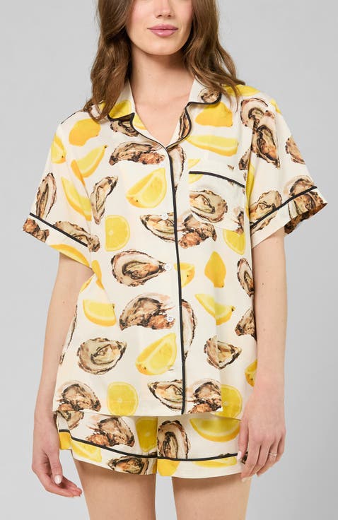 The World Is Your Oyster Pajama Shorts Set