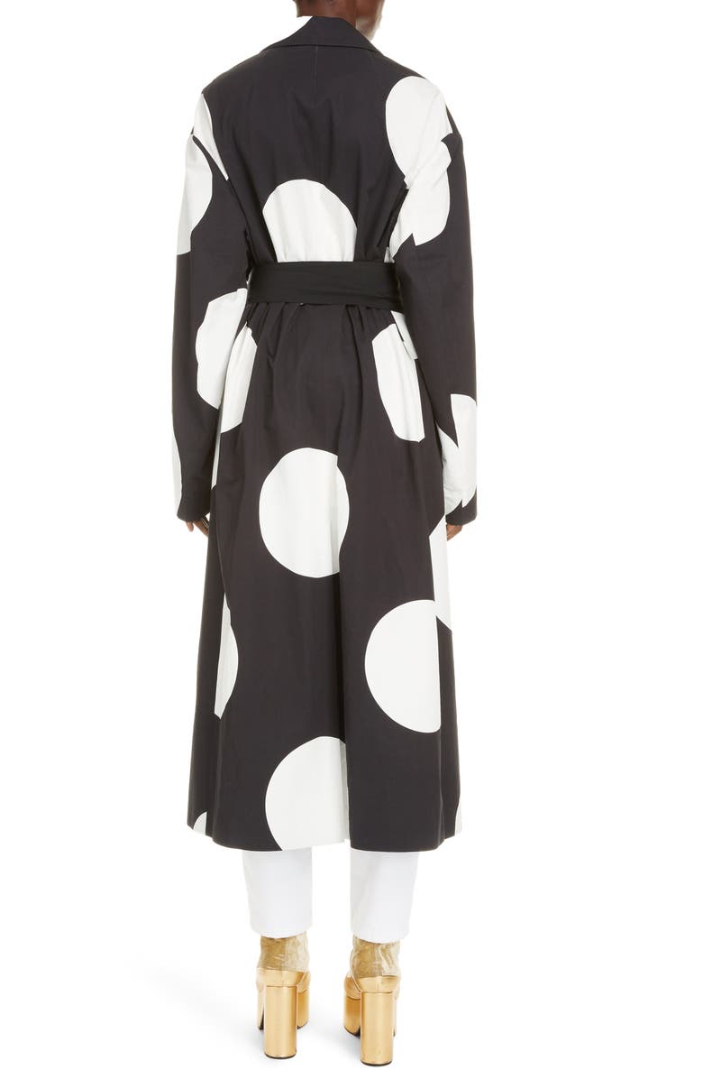Dries Van Noten Ruberta Dot Cotton Coat, Alternate, color, 
