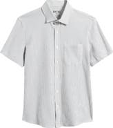 Rhone Commuter Stripe Seersucker Button-Up Shirt