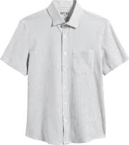 Rhone Commuter Stripe Seersucker Button-Up Shirt