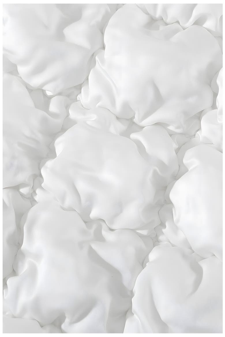 Silky Puff Squares Comforter, Alternate, color, WHITE