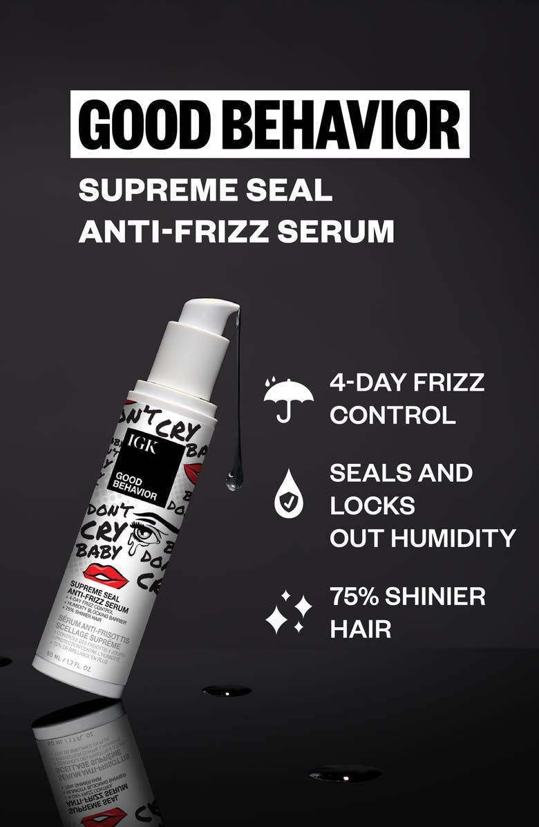 IGK Good Behavior Supreme Seal Smoothing Serum-Oil, Alternate, color, 