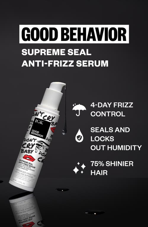 Igk Good Behavior Supreme Seal Smoothing Serum-oil