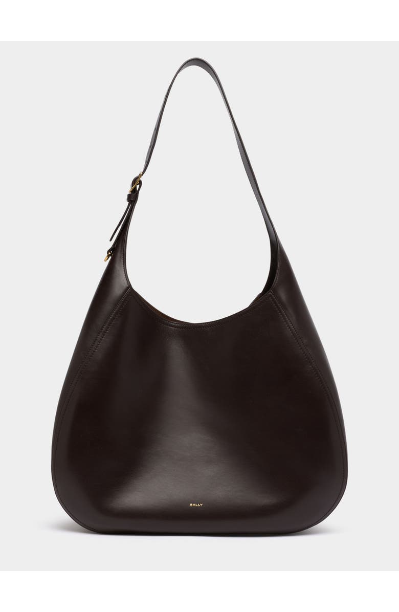 Bally Althea Large Hobo Bag, Main, color, Brown