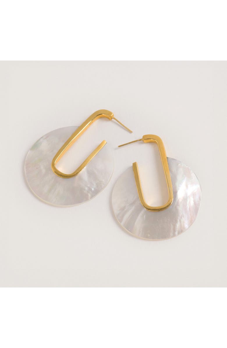 Freya Rose Warrioress Hoops Earrings, Alternate, color, Gold