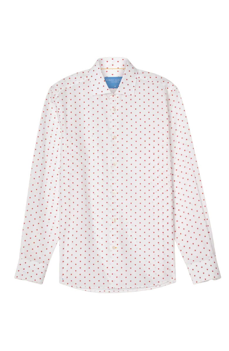Robert Talbott Reynolds Strawberry Print Contemporary Fit Shirt, Alternate, color, 