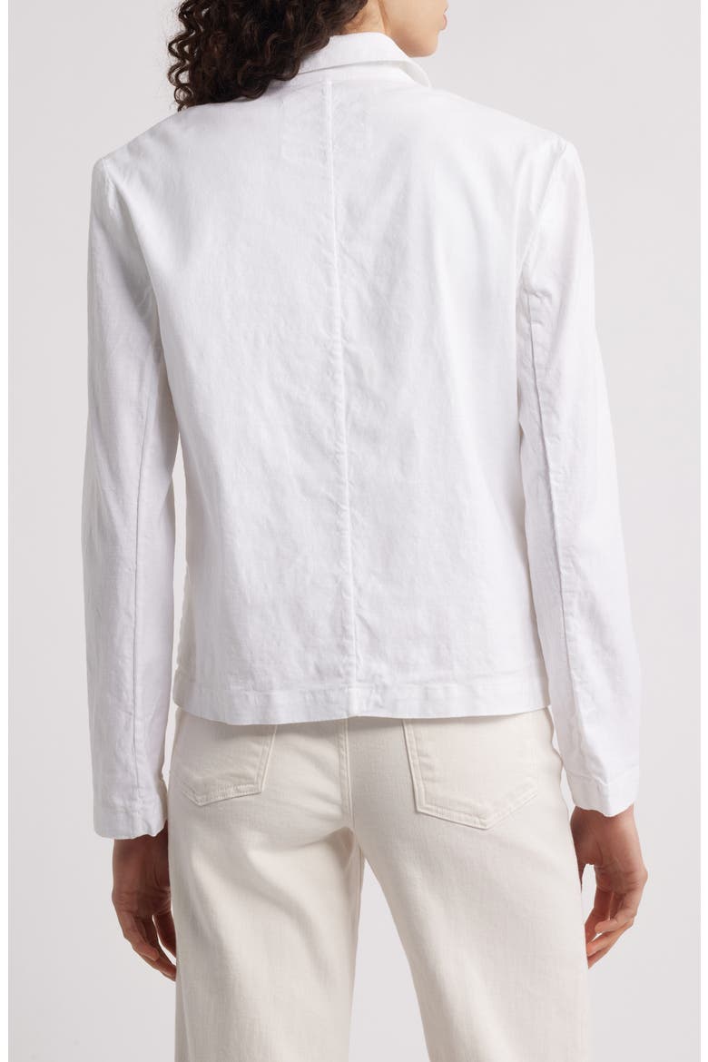 Mini Belfast Stretch Cotton Crop Peacoat, Alternate, color, WHITE PREFORMANCE LINEN