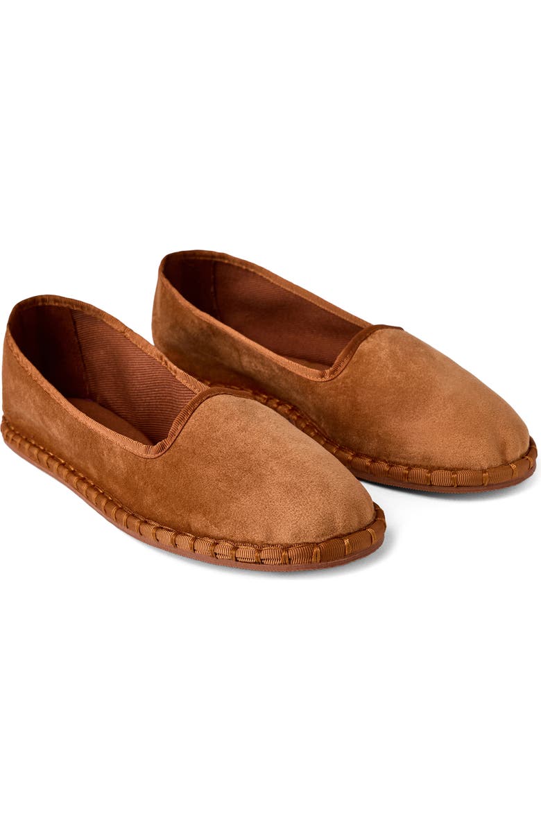 MANGO Velour Loafer, Main, color, Orange