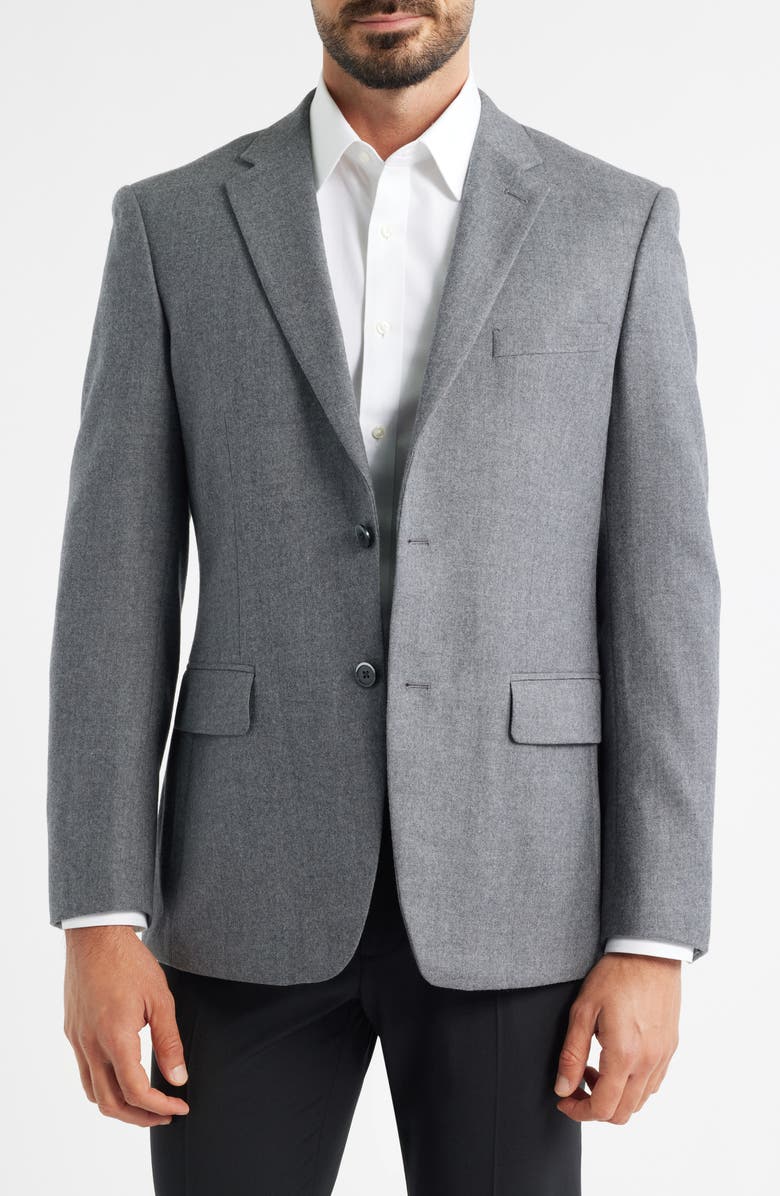 DANIEL HECHTER Grey Mélange Wool Sport Coat, Main, color, Grey