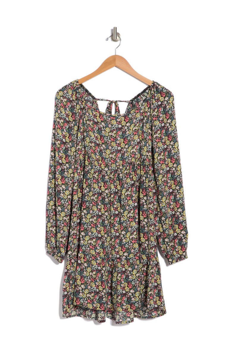 KENEDIK Gauze Ditsy Print Tiered Dress, Alternate, color,