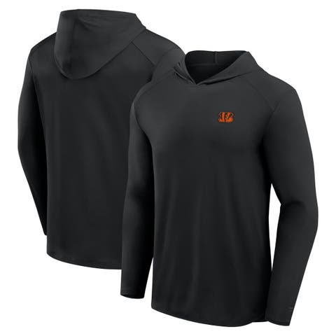 Men's Fanatics Gray Cincinnati Bengals Front Office Power Mono Long Sleeve Hoodie T-Shirt