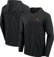 FANATICS Men's Fanatics Gray Cincinnati Bengals Front Office Power Mono Long Sleeve Hoodie T-Shirt
