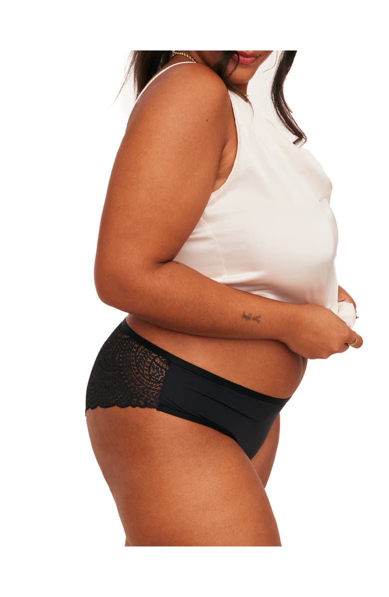 Adore Me Beatrice Cheeky Panties, Alternate, color, Black