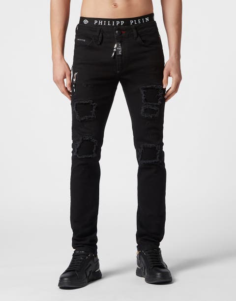 Denim Trousers Super Straight Cut Men