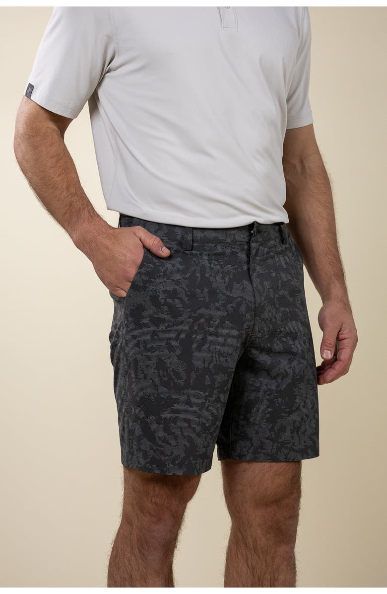 ASHWORTH GOLF Oslo Printed Short, Alternate, color, Asphalt