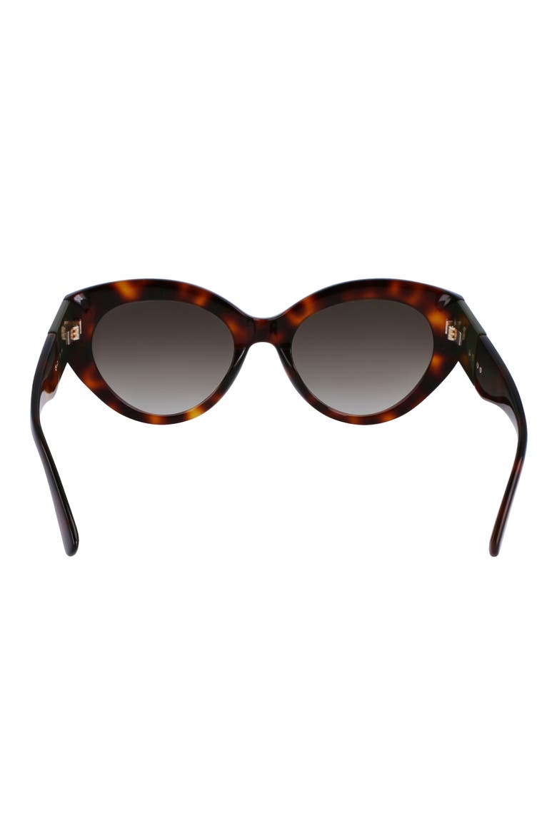 Roseau 54mm Gradient Cat Eye Sunglasses, Alternate, color, HAVANA