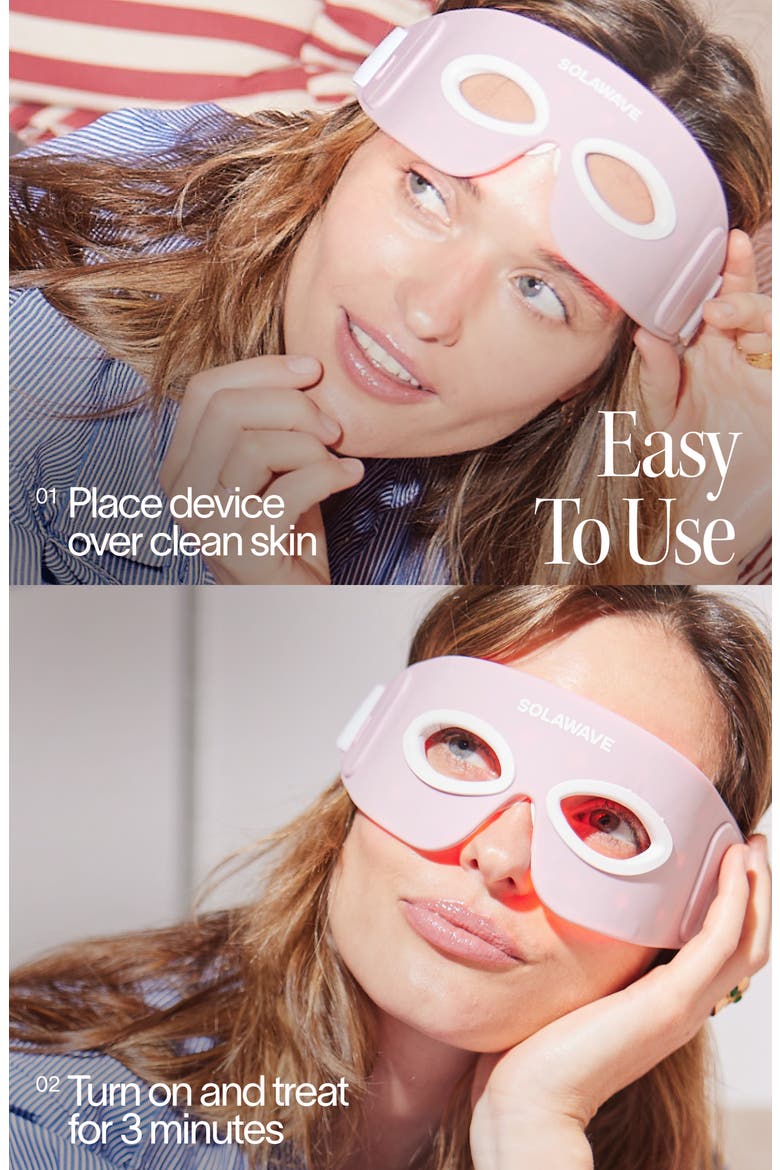 Eye Recovery Pro LED Light Therapy Eye Mask, Alternate, color, PINK