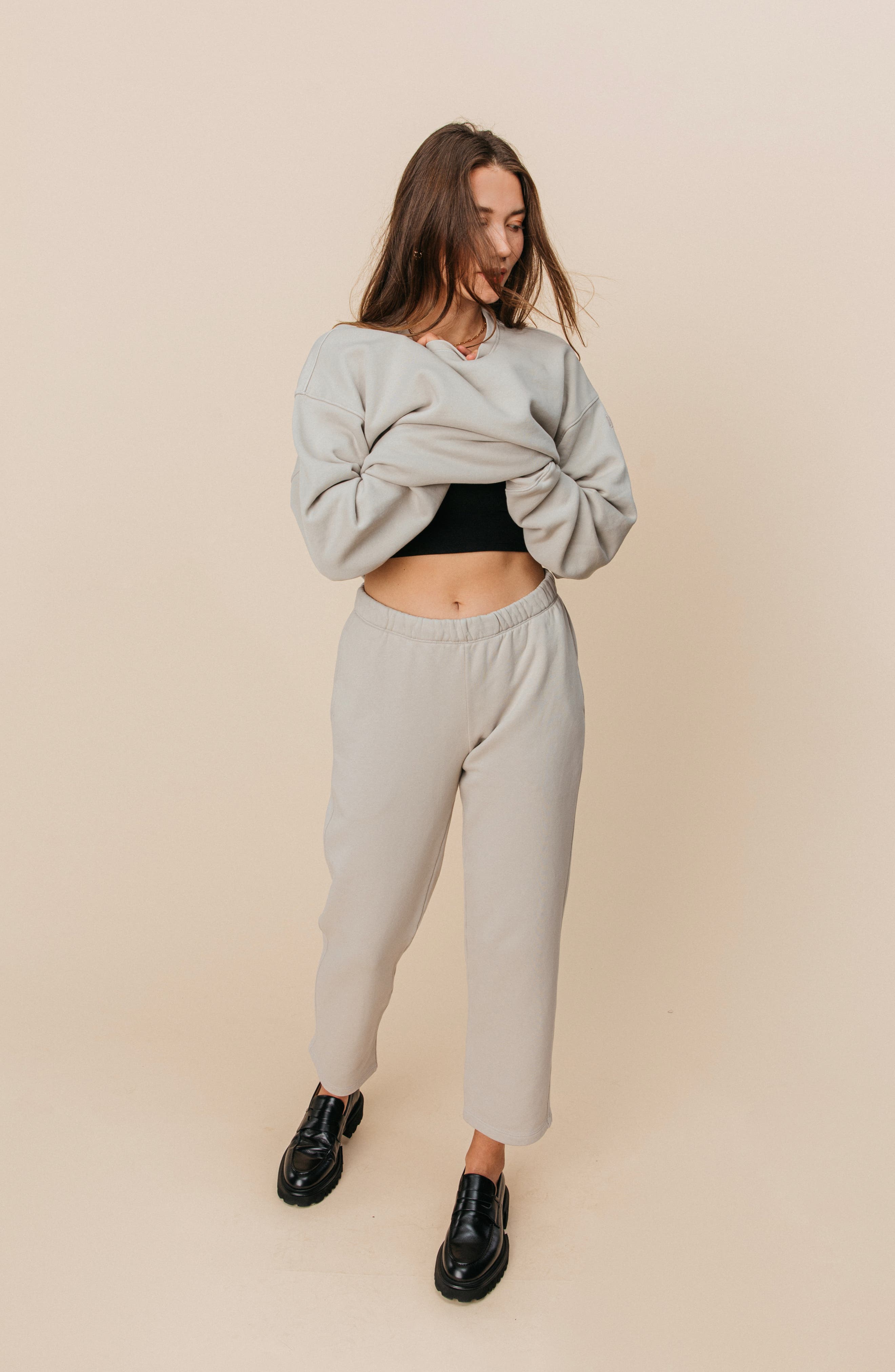 Organic Cotton Teddy Cropped Pant