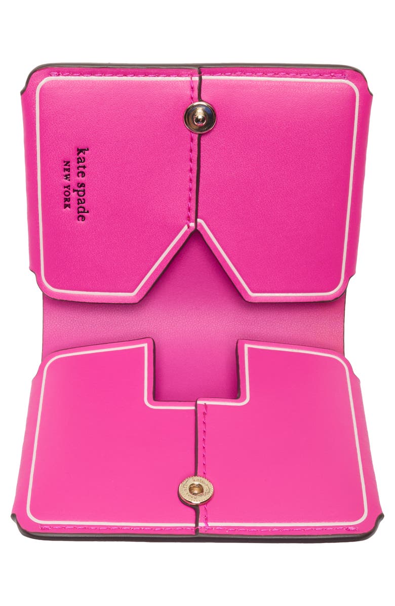 Kate Spade New York detour leather card case, Alternate, color, Pink