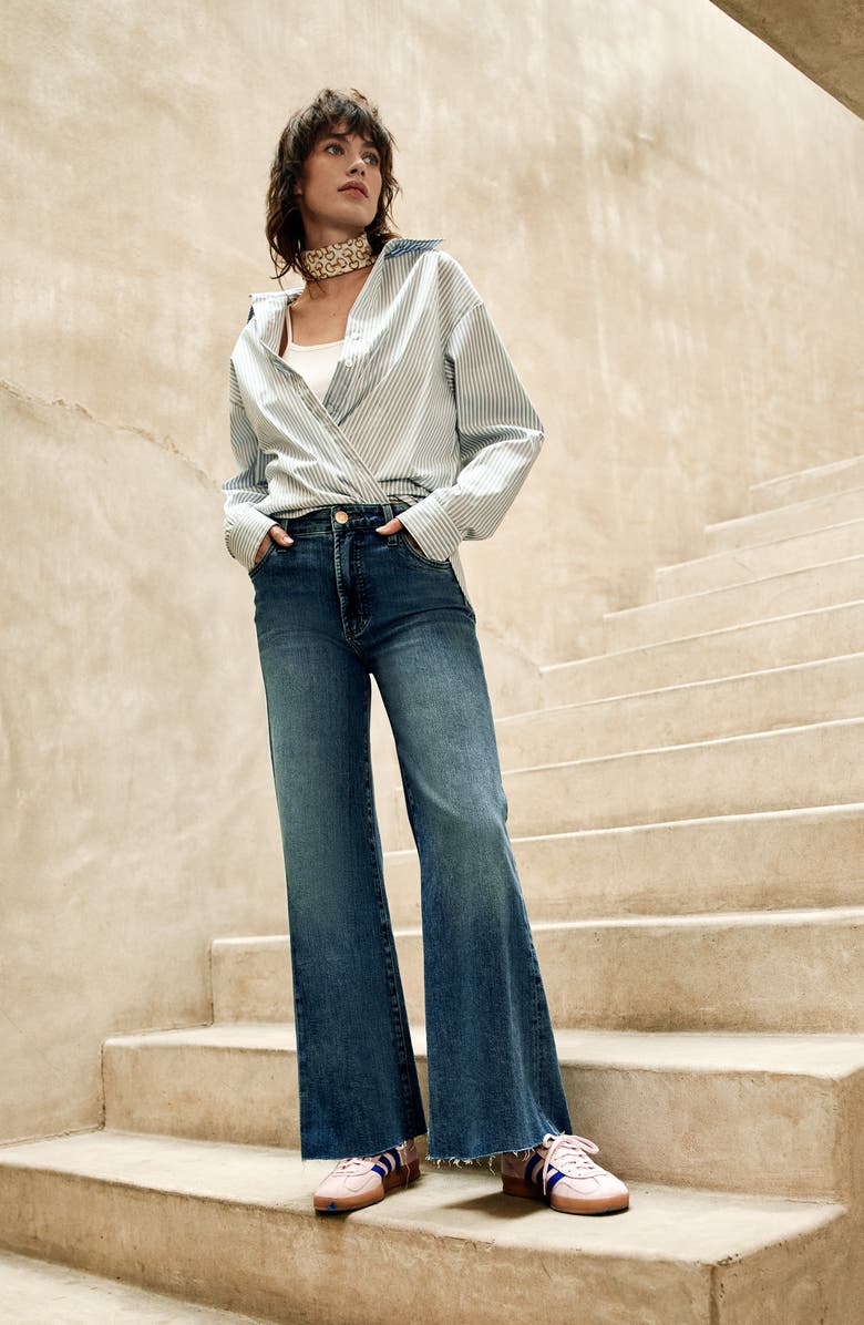 KUT from the Kloth Ryan High Waist Superwide Leg Jeans, Alternate, color, Adaptability