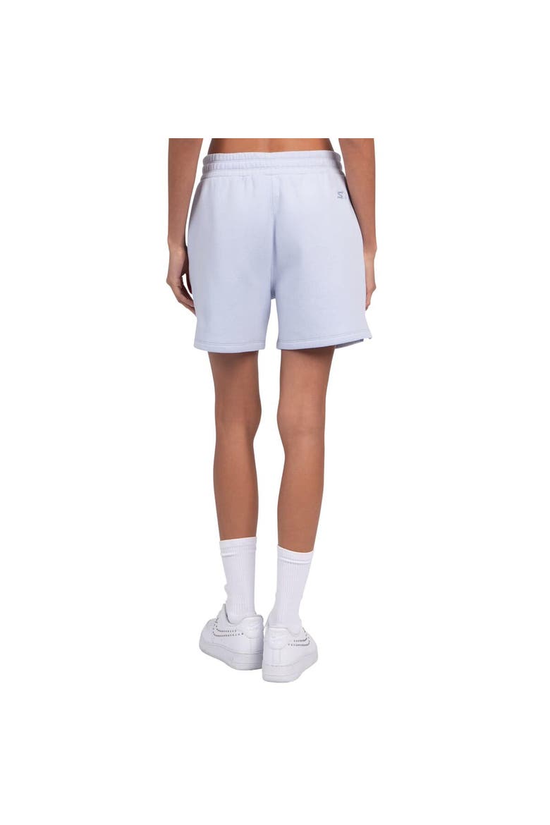 Women's Starter  Blue New York Knicks Pastel High Waisted Shorts, Alternate, color, Light Blue