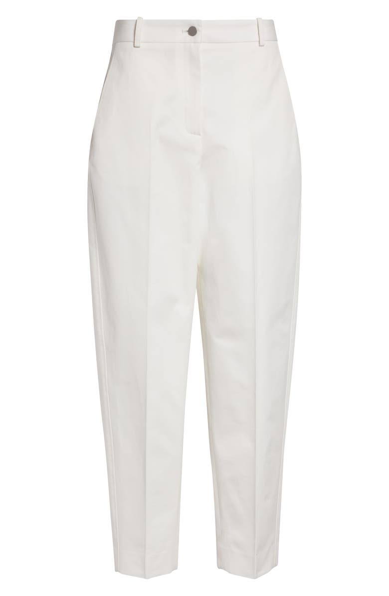 PARTOW Astor Cotton Twill Tapered Leg Pants, Alternate, color, Ivory