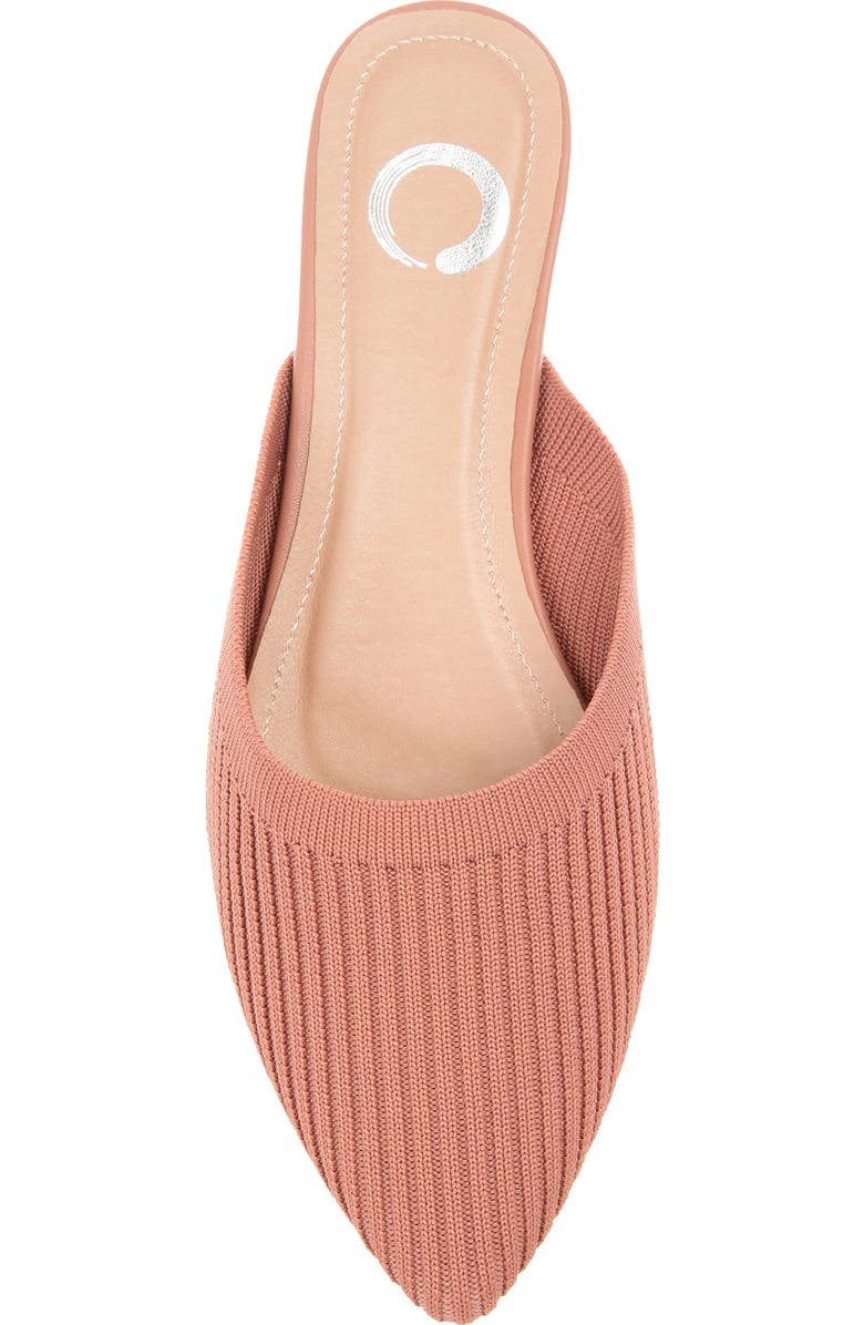 Journee Collection Aniee Knit Mule, Alternate, color, Clay