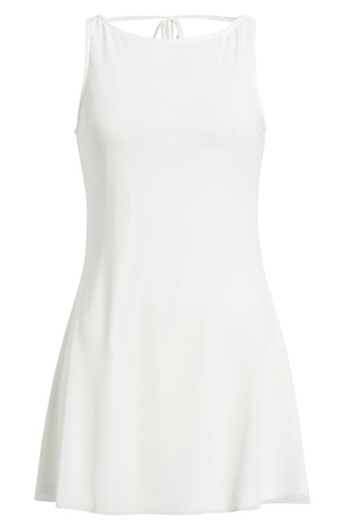 Princess Polly Mayok Open Back Rib Minidress In White