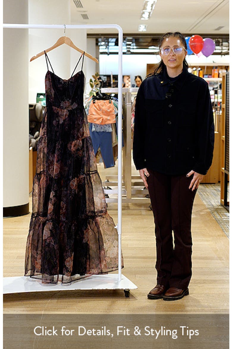 Calissa Tiered Organza Maxi Dress video