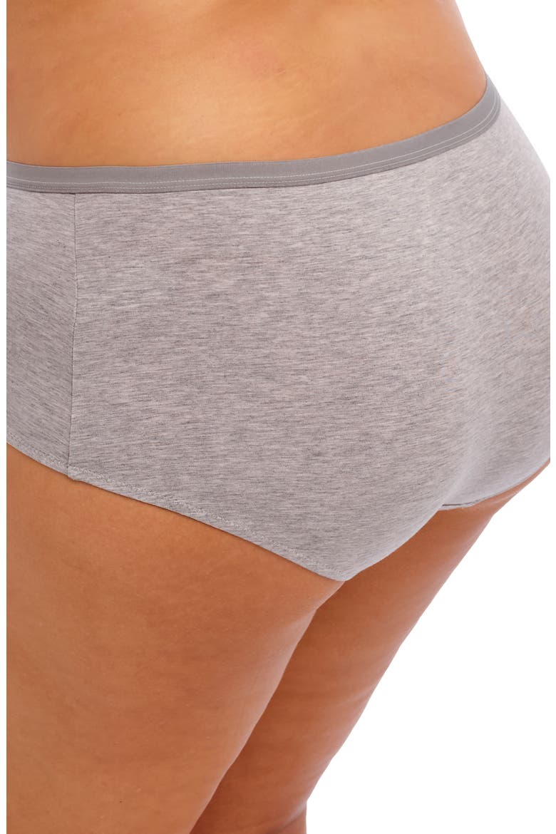 Downtime Full Figure Boyshorts, Alternate, color, GRAY MARLED