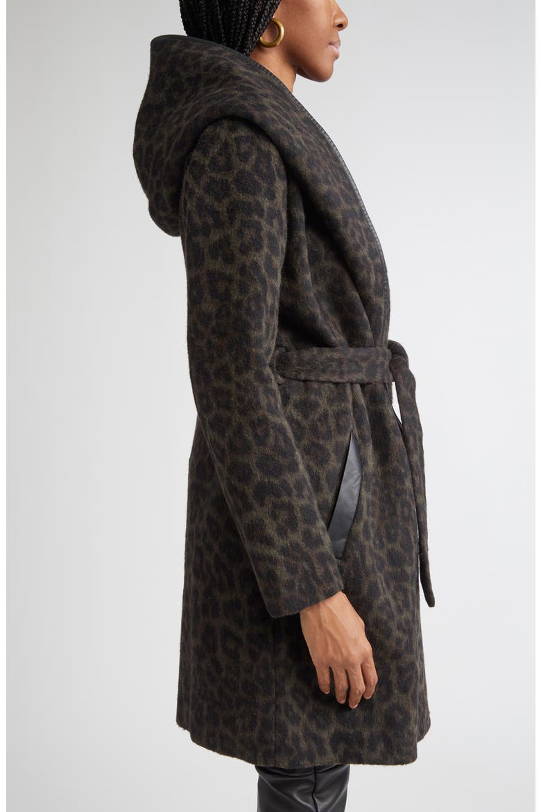 Joan Animal Print Coat, Alternate, color, DEEP OLIVE ANIMAL