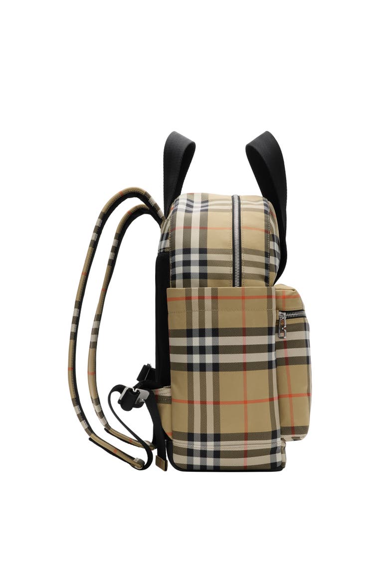 Check Baby Changing Backpack, Alternate, color, Sand beige
