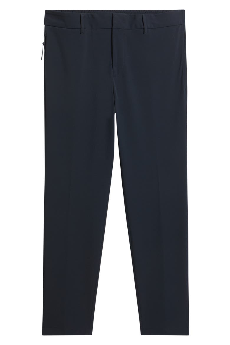 Genius Slim Fit Flat Front Twill Pants, Alternate, color, DARK BLUE