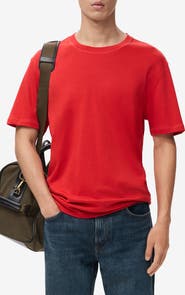 MANGO Regular Fit Medium Weight Cotton T-Shirt