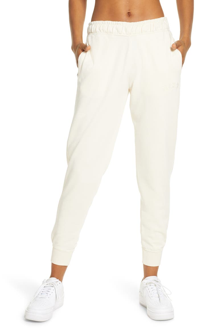 Wash Jogger Pants, Main, color, LIGHT CREAM/ LIGHT CREAM