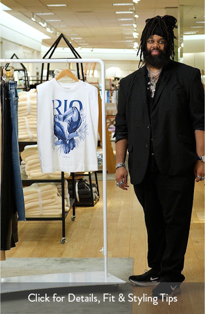 Toucan Rio Graphic Cap Sleeve Tank Top, sales video thumbnail