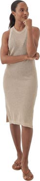 Pact Beachside Linen Crochet Cover-Up Made with Organic Cotton
