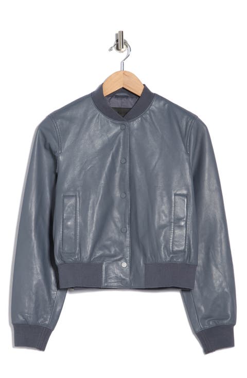 Riley Leather Bomber Jacket
