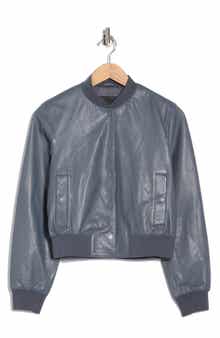 AllSaints Riley Leather Bomber Jacket