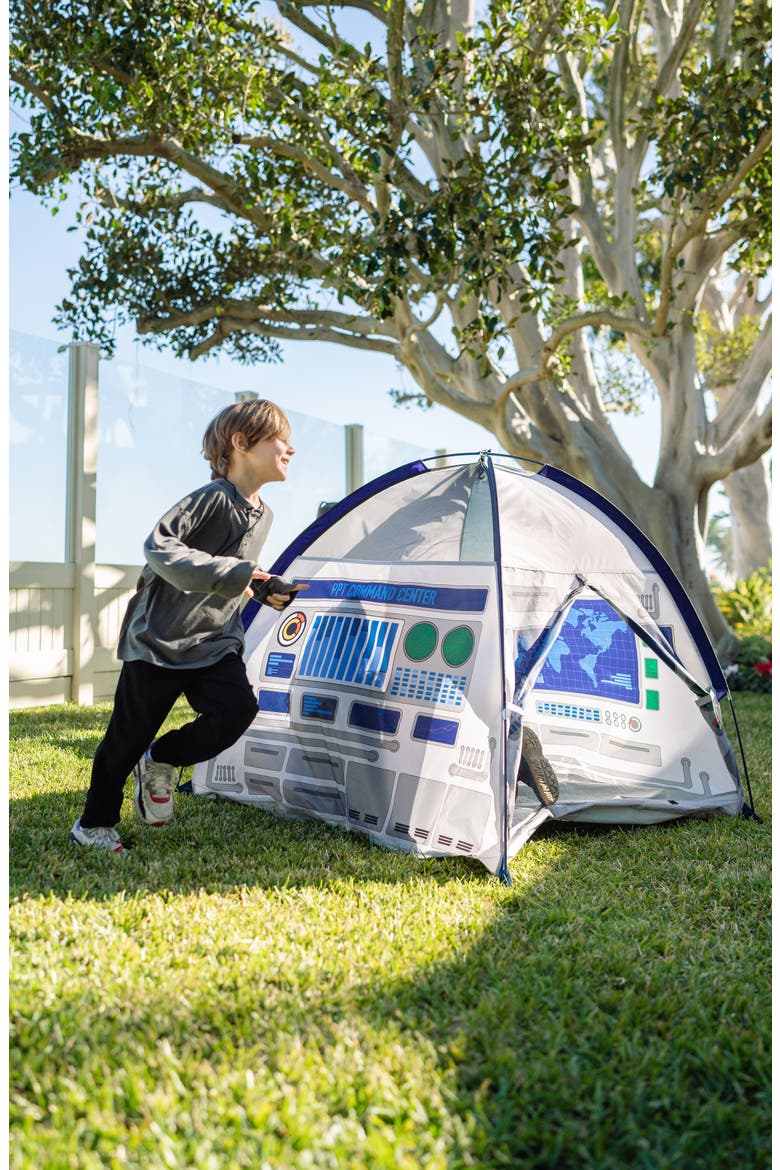 Command Center Play Tent with Tunnel, Alternate, color, GREY