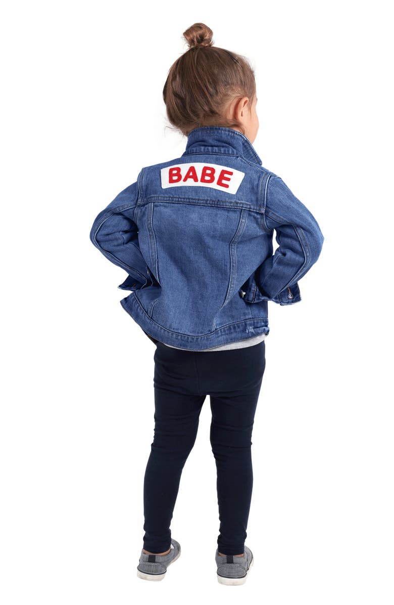 Ingrid & Isabel<sup>®</sup> Kids' Babe Denim Jacket, Alternate, color,